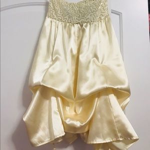 Sexy formal gold color dress